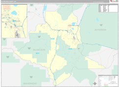 Silver Bow County, MT Digital Map Premium Style